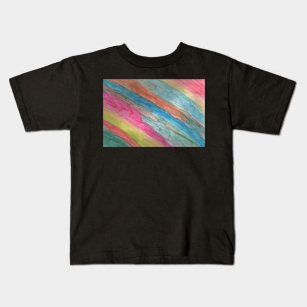 Natural Rainbow Colors Kids T-Shirt by DanielleGensler